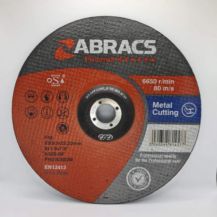 ABRACS 9" Phoenix II Cutting Disc