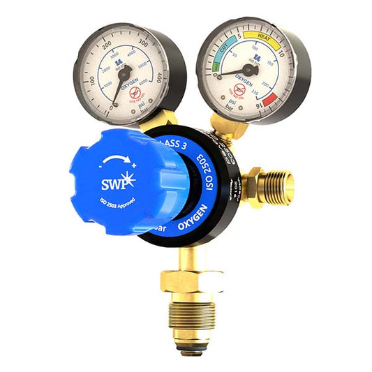 Single stage 2 Gauge bottom entry oxygen regulator
